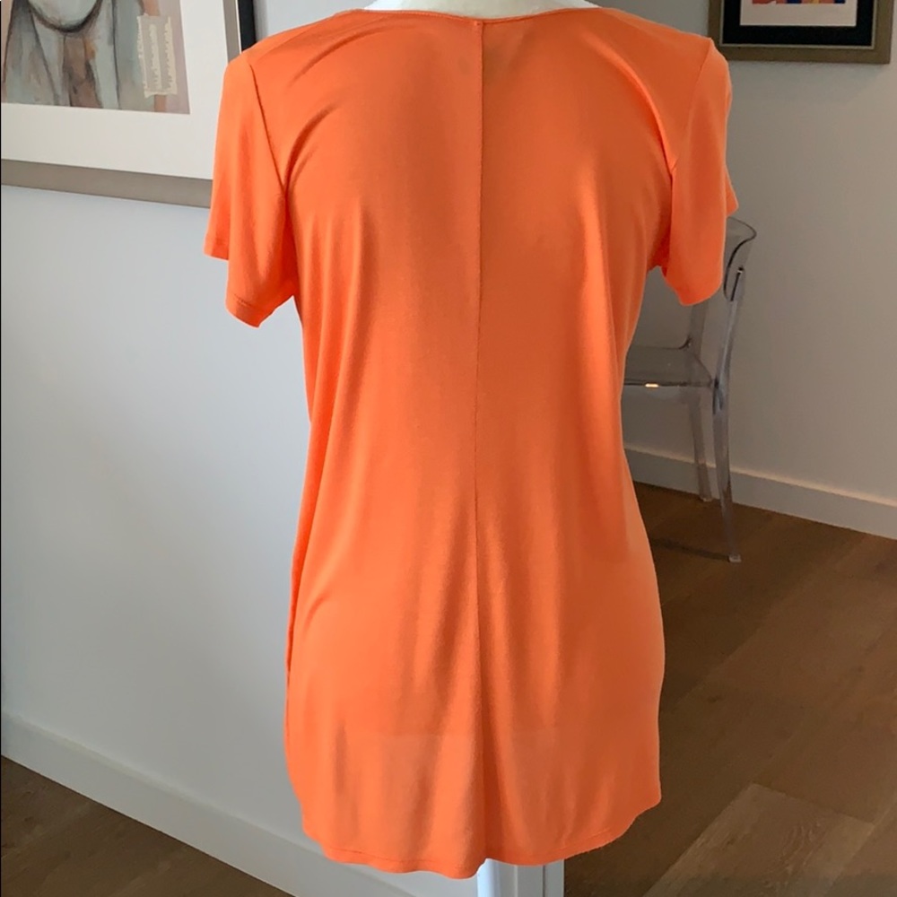 Vince orange a-line T-shirt, M - Picture 3 of 6